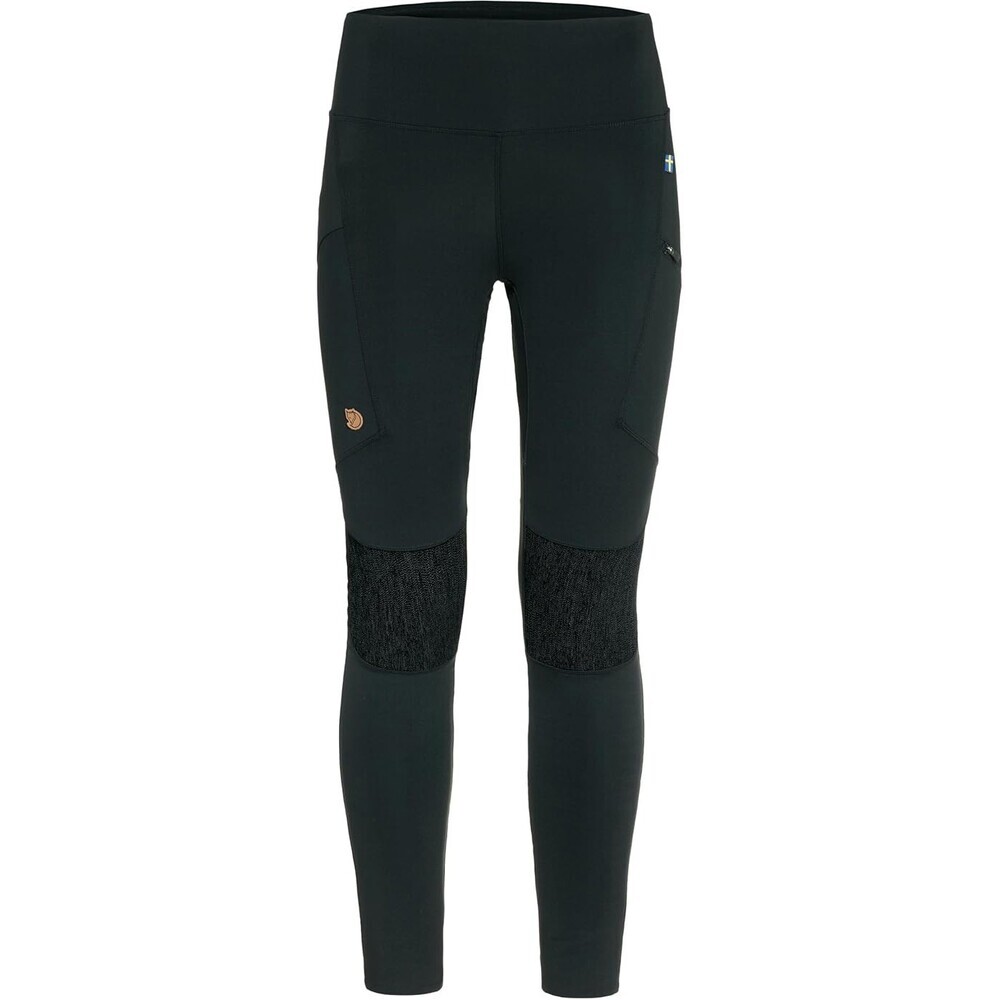 Fjallraven Abisko Trekking Tights Women's L Black Stretch Elastic Waist RED1227